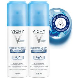Lot*2 Déodorant aérosol minéral 48H 2 x 125 ml
