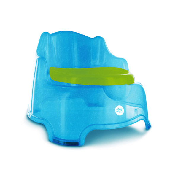 Fauteuil Pot 3 en 1 Bleu Pailleté Translucide