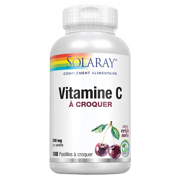 Vitamine C 500mg 100 pastilles à croquer