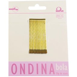 Clips Ondina Bola Bronce 50mm 12uts