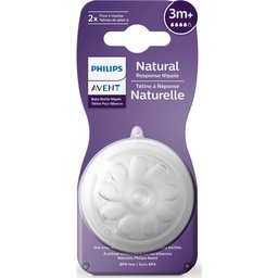 Tétine naturelle à débit variable Avent 2 pcs
