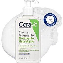 Crème Moussante Nettoyante Hydratante Visage pour les Peaux Normales à Sèches 236ml