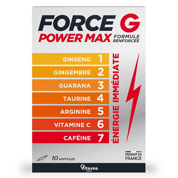 Force G Power Max Energie Immédiate 10 ampoules