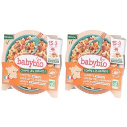 Babybio Coquillettes Carotte Champignon Jambon