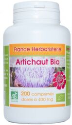 ARTICHAUT BIO AB 200 comprimés dosés à 400 mg.