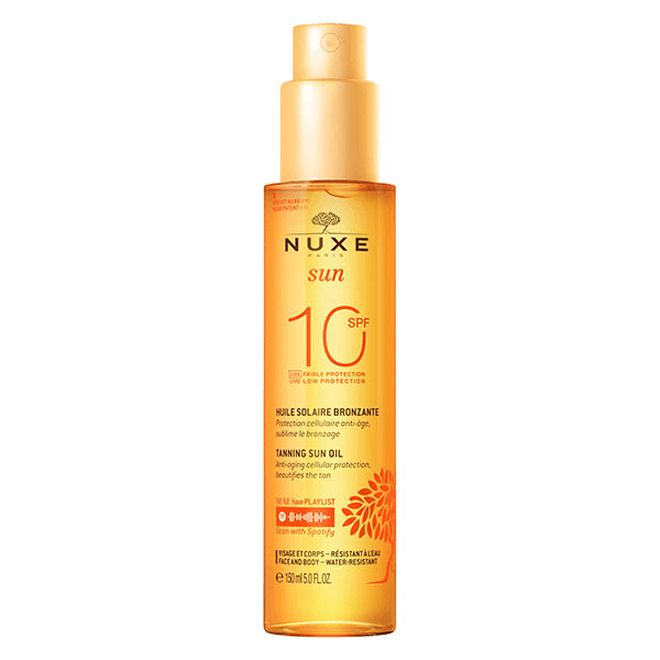 Sun Huile Bronzante SPF10 Faible Protection Visage et Corps 150ml