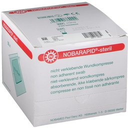 Nobarapid® -steril Compresse en non tissé non adhérante 10 x 10 cm