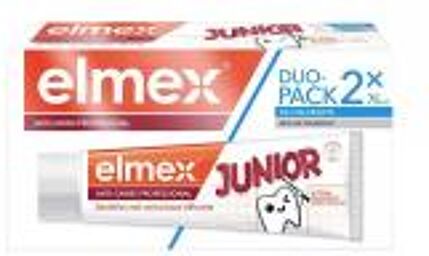 Dentifrices Junior Anti-Caries 6-12 ans Lot de 2 x 75 ml - Lot