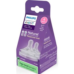 Natural Response Tétine Rapide +3m 2uds