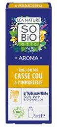 Aroma SOS Casse Cou à l'Immortelle Roll-On Biologique 5 ML - Flacon-Bille 5 ml