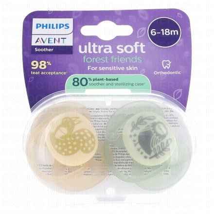 Ultra Soft - Sucette 6-18 mois forest friends