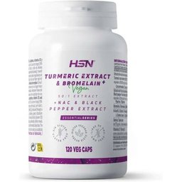 Extracto de Cúrcuma 50:1 y Bromelina Plus 120vcaps