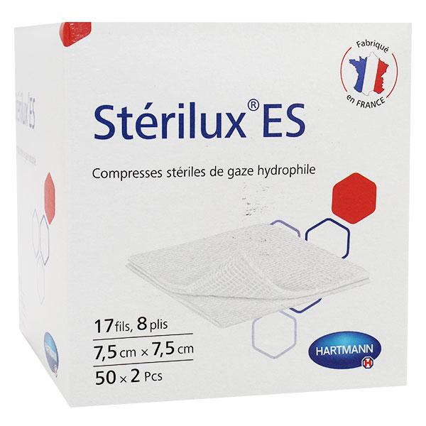 Stérilux ES Compresse Stérile Gaze Hydrophile 7,5 x 7,5 cm 50 sachets