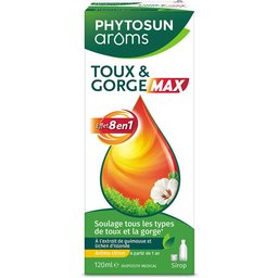 Aroms Sirop Toux Sèche & Grasse Adulte - Naturel -Sirop Pour Le Soulagement De La Toux Sèche et Grasse – Action Rapide - 1 X 120 ml