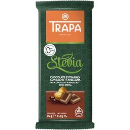 Chocolat au Lait avec Noisettes avec Stevia 75g