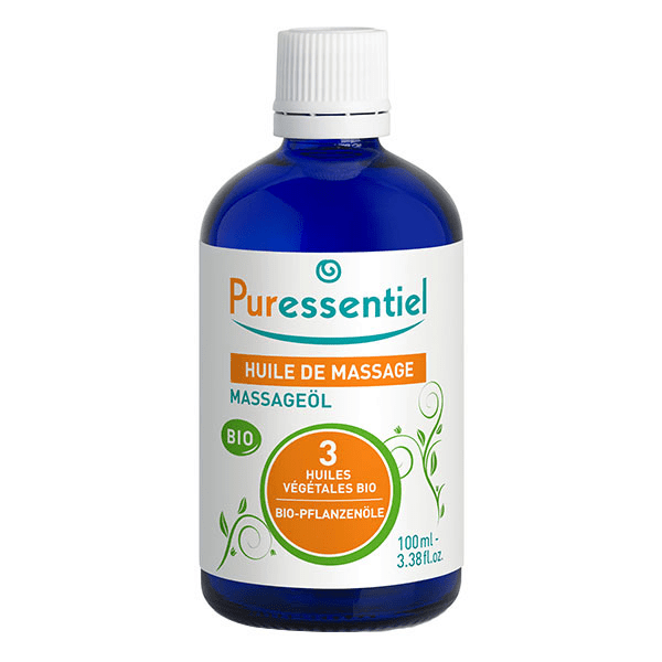 Base Indispensable Huile de Massage aux 3 Huiles Végétales Bio 100ml
