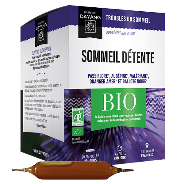 Complexe Sommeil Détente Bio 20 ampoules