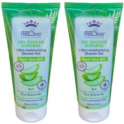 Freesens® Gel douche surgras 3 en 1  -  Aloé Véra bio
