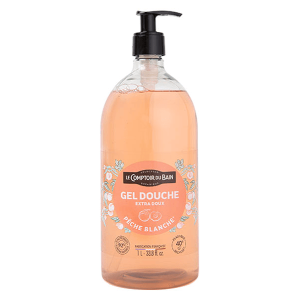 - Gel Douche Extra Doux Pêche Blanche Flacon 1L