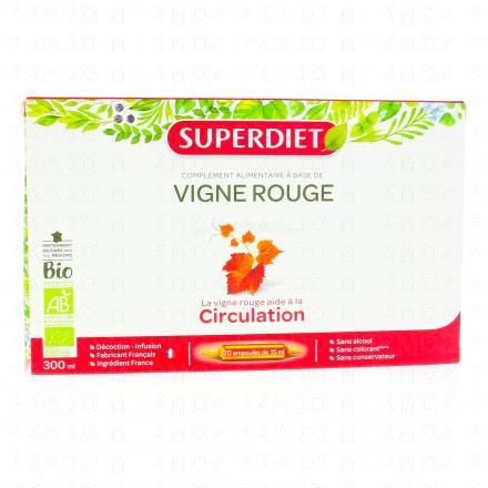 Circulation vigne rouge bio 20 ampoules