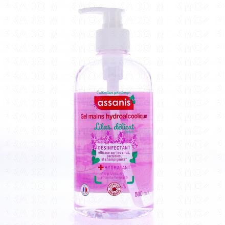 Lotion - Gel mains hydroalcoolique lilas délicat 500ml