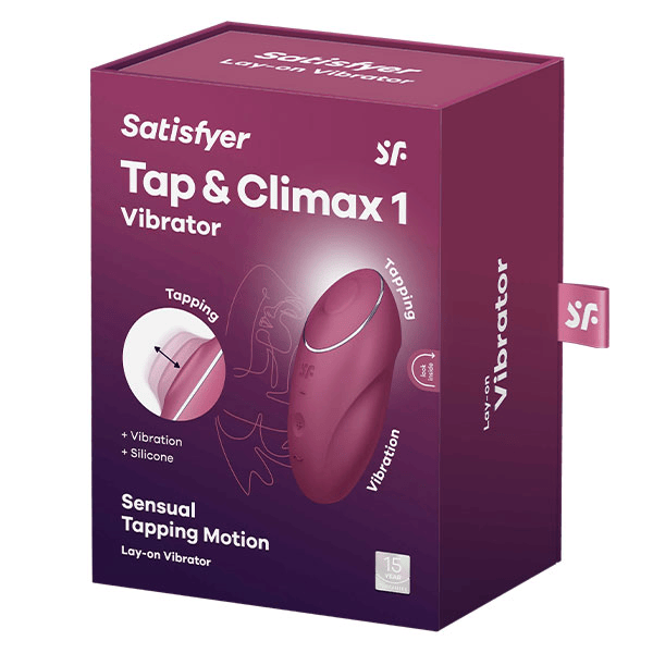 Tap et Climax 1 Vibrator - Red - Stimulateur Clitoridien Tapping