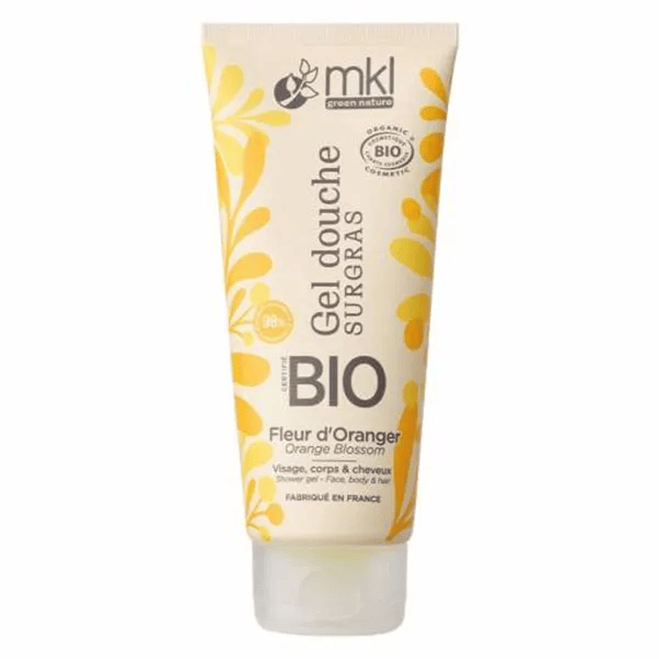 MKL Gel Douche BIO Fleur d'Oranger, cheveux, visage et corps 200ml