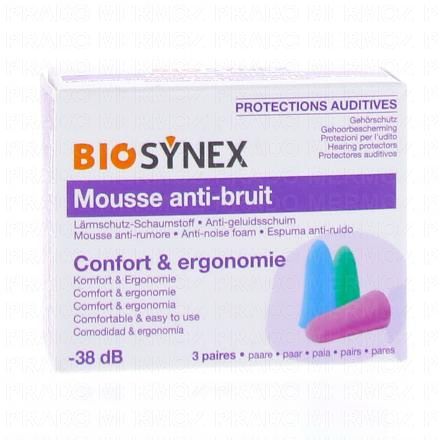Protection auditive en mousse x3 paires