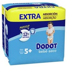 Fraldas Bebé Seco Tamanho 5+ 13-18kg 58 Unidades