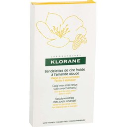 Cire Froide À L'Amande Douce Visage Et Zones Sensibles 6 Bandelettes