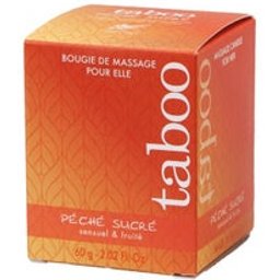 Taboo Massage Candle For Her Peche Sucre Nectarine Scent 60g