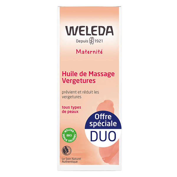 Maternité Huile de Massage Vergetures Lot de 2 x 100ml