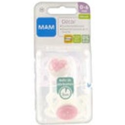 2 Sucettes Anatomiques Silicone Décor 06 Mois + Boite Stérilisation