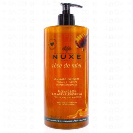 Rêve de miel gel lavant surgras visage corps flacon pompe 750ml