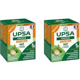 Booster 5 en 1 - 20 comprimés effervescents - Adulte - Complément alimentaire, vegan, goût citron-maté - Energie & Forme