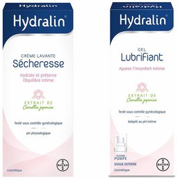 Hydralin® Sécheresse Crème Lavante Hydratante + Gel Lubrifiant Hydratant