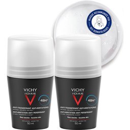 Lot*2 Homme Déodorant bille 48H anti-irritation