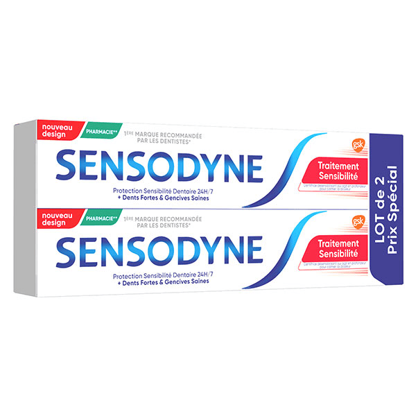 Dentifrice Traitement Sensibilité Lot de 2 x 75ml