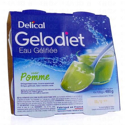 Gelodiet - Eau gélifiée pomme 4x120g