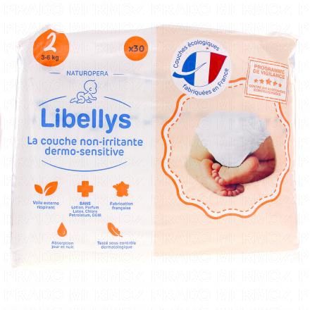 Couche dermo sensitive Taille 2 - 3à6kg x30 couches