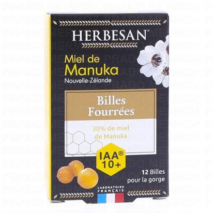 Billes fourées Miel de Manuka IAA10+ x12