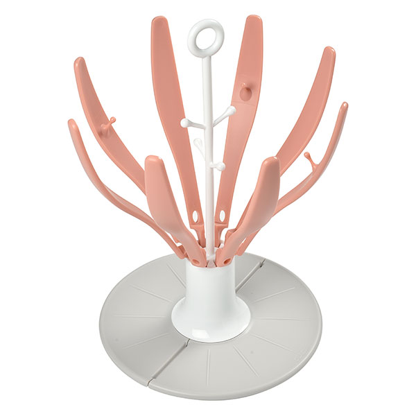Béaba Biberonnerie Egouttoir Fleur Pliable Rose