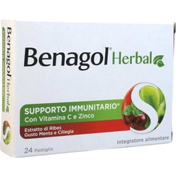 Reckitt Benckiser Herbal Menthe etCerise 24 Pastilles