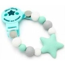 Sucette en Silicone Mamimima Chaîne en Silicone Étoile Verte