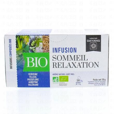 Infusion bio sommeil relaxation 20 sachets