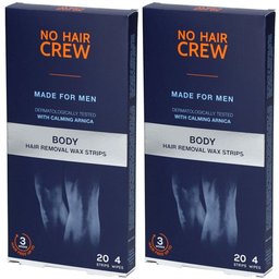 For men Bandes d'épilation à la cire