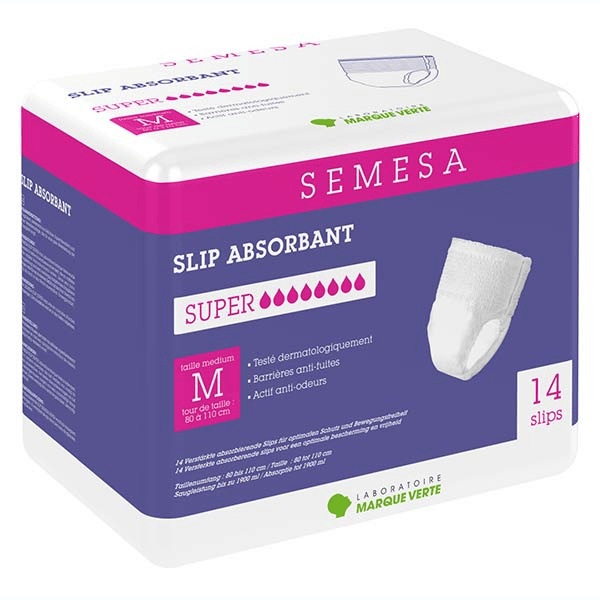 Semesa Slips Absorbants Super Taille M 14 unités