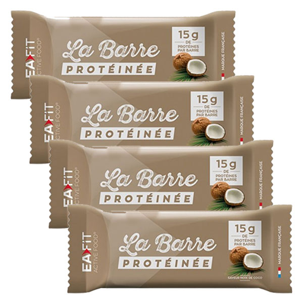 La Barre Protéinée Goût Noix de Coco 46g - Lot de 4