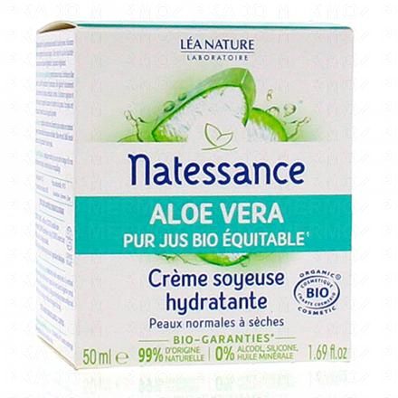 Crème soyeuse hydratante Aloé vera bio 50ml