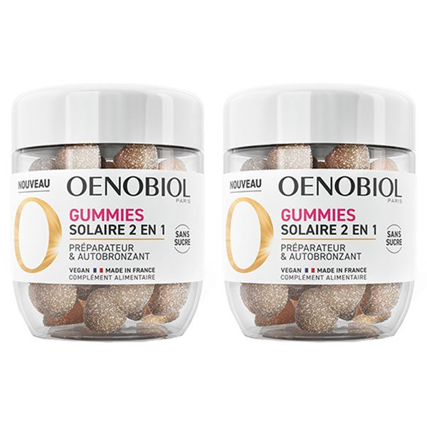 Solaire 2 en 1 Lot de 2 x 60 gummies